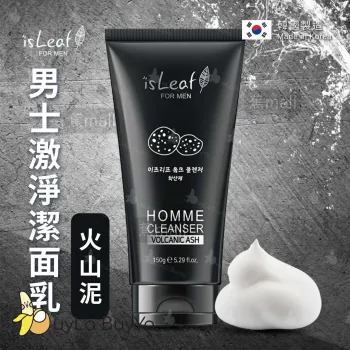 isLeaf 男士激淨潔面乳-火山泥 150g [3392]【韓國製】